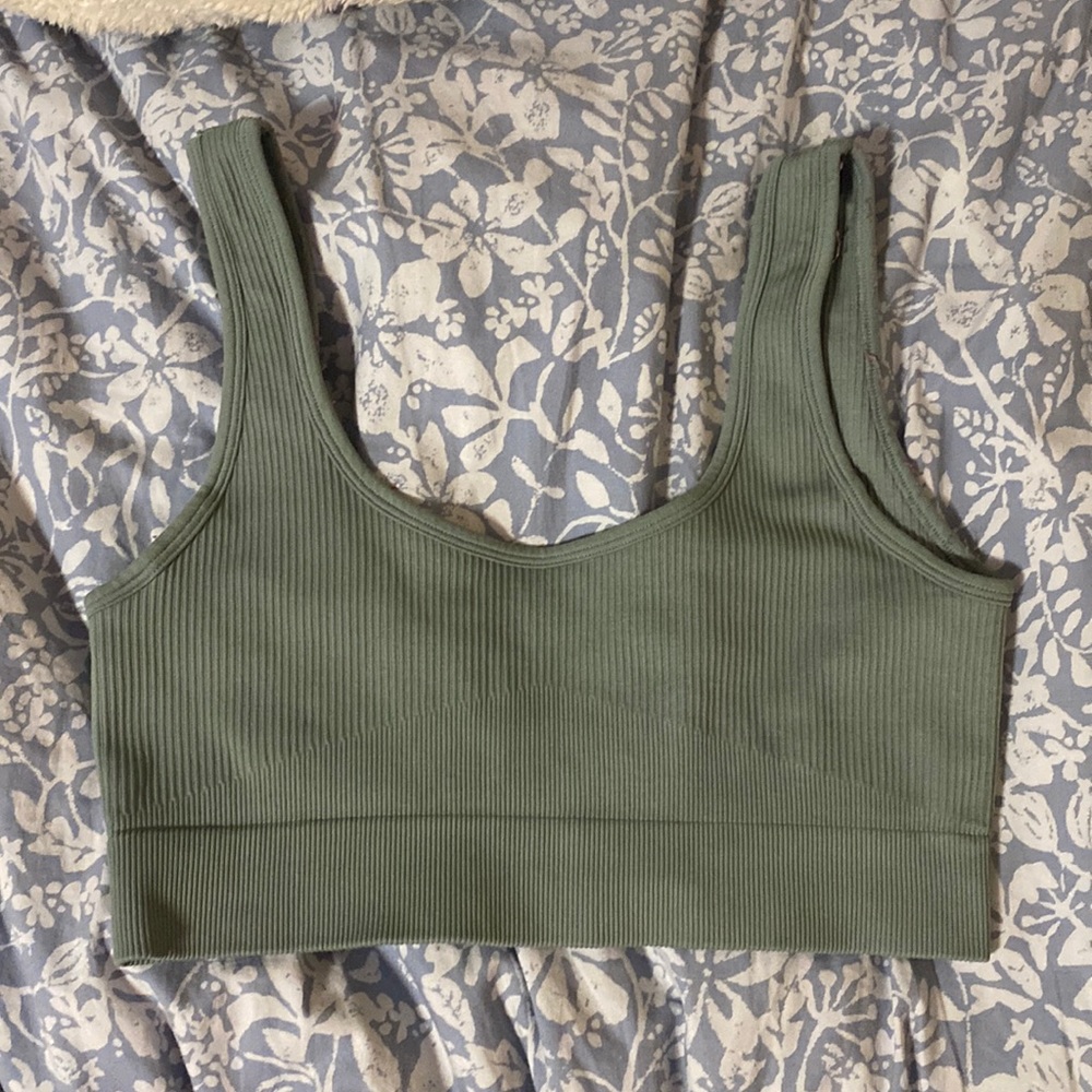 Teal Amazon Athletic Bra, Size Medium, Stretchy Material